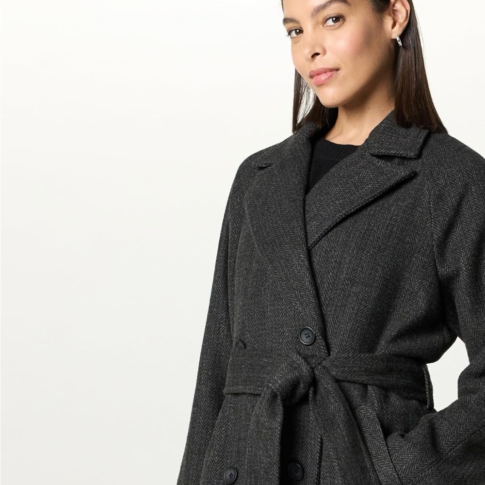 The Drop Jessy Herringbone overcoat |size Medium | NWT